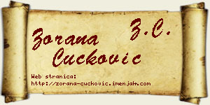 Zorana Čučković vizit kartica
